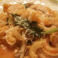 ryokocook's cooksnap of when they made フライパン１つで豚とオクラのトマトパスタ.