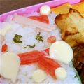 ramu_marie2's cooksnap of when they made 詰めるだけクリスマスゆきだるまキャラ弁当.