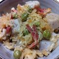 M’shaha's cooksnap of when they made 里芋とベーコンの洋風炊き込みご飯.