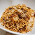 JewelWish's cooksnap of when they made 牡蠣とキャベツのオイスターソースパスタ.