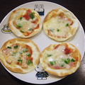 Ｐ子ママ's cooksnap of when they made 餃子の皮で簡単ピザ.