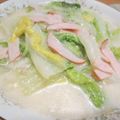 thian's cooksnap of when they made 豚肉と白菜の中華風クリーム煮.