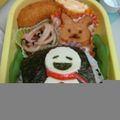 なおちゃん☆'s cooksnap of when they made キャラ弁 雪だるま.