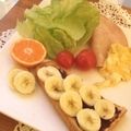 ルリナ's cooksnap of when they made 簡単☆チョコバナナトースト.