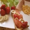 ルリナ's cooksnap of when they made イチゴ＆バナナのメープルトースト.