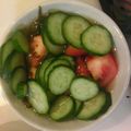 りんりん123123's cooksnap of when they made トマトともずくときゅうりの酢の物.