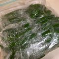 papikun's cooksnap of when they made スナップエンドウの冷凍保存.