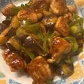 sacching's cooksnap of when they made 鶏もも肉となすの甘酢炒め.