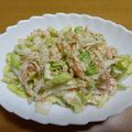 55才のおじさん's cooksnap of when they made 大根・白菜とカニカマの胡麻風味マヨサラダ.