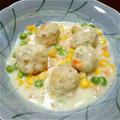 もっちママさん's cooksnap of when they made きのこと鶏だんごのクリーム煮.