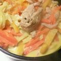 かぴーな's cooksnap of when they made グリーンカレーフォー（カレーうどん）.