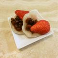 uguisumam's cooksnap of when they made レンジで作るいちご大福.