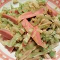 わかぱい's cooksnap of when they made 超簡単♪キャベツとお魚ソーセージ.