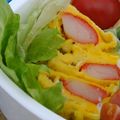 すいちゅうか's cooksnap of when they made ◆レンジで簡単◆かにかま卵焼き.