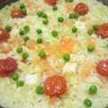まゆみ母ちゃん's cooksnap of when they made フライパンで手軽に！パエリア.