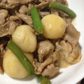 ｃｈｉｍａｉ's cooksnap of when they made 里芋のごま豚炒め.