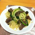 えんじぇる5's cooksnap of when they made すき焼きのタレで和風パスタ.