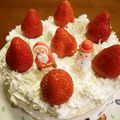 にきけん's cooksnap of when they made かんたんクリスマスケーキ.