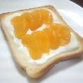 亜久里's cooksnap of when they made ✿みかんヨーグルトトースト✿.