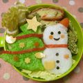 赤い電話's cooksnap of when they made キャラ弁☆おにぎりdeクリスマス気分.