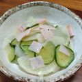 YCHキッチン's cooksnap of when they made 大根・キュウリ・ハムのサラダ♪.