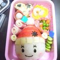 ちいごろ's cooksnap of when they made ＊キャラ弁＊クリスマス★サンタ帽子女の子.
