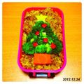 지민ちみん's cooksnap of when they made ブロッコリーdeクリスマスツリーのお弁当.