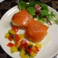 ぼのつま's cooksnap of when they made ホタテとサーモンのミルフィーユ仕立て☆.