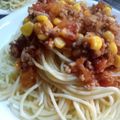 mansk's cooksnap of when they made 残り物で☆ミートスパゲティー.