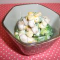 さとこぱんたーに's cooksnap of when they made ブロッコリー　ひよこ豆のマヨカレーサラダ.