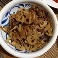 erimilo's cooksnap of when they made 牛肉とレンコンの甘辛炒め煮.