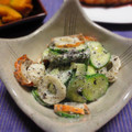 まろんかふぇ's cooksnap of when they made 簡単ウマ＊キュウリとちくわのゴママヨ和え.