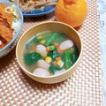 めみたん☆'s cooksnap of when they made 簡単♡ほうれん草とウインナーの味噌汁.