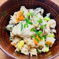 kinniko's cooksnap of when they made 簡単！牡蠣と舞茸DE炊き込みご飯♪.