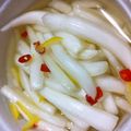 mocovi's cooksnap of when they made “一日料亭で修業した白菜の茎”の漬物.