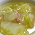 さばを's cooksnap of when they made ベーコンと白菜のスープ.