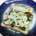 龍青空ママ's cooksnap of when they made オイルサーディンの梅わさび大葉トースト.
