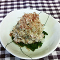 龍青空ママ's cooksnap of when they made ほうれん草おひたし✿鯖缶大根おろしのせ✿.
