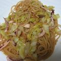 ゆめりの's cooksnap of when they made イカとキャベツの和風マヨ醤油味のパスタ.