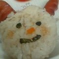 lalasnoopy's cooksnap of when they made キャラ弁*トナカイおにぎり.