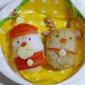 mami99's cooksnap of when they made クリスマス♪サンタとトナカイのおにぎり♪.
