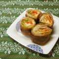 赤い電話's cooksnap of when they made お弁当おかず！豚とお揚げとチーズくるくる.