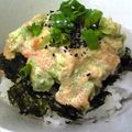 なつきばぁば's cooksnap of when they made はまった味!お手軽簡単アボカド明太丼～♪.