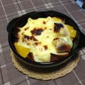 まゆこ．Ｍ's cooksnap of when they made フルーツカスタードパングラタン.
