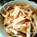 rhyme1219's cooksnap of when they made 長芋とモヤシの炒り胡麻和えサラダ.