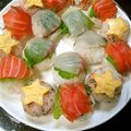 いぶ★きち's cooksnap of when they made みんなで作ろう！流れ星リースの手まり寿司.