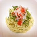 ウッディ—'s cooksnap of when they made 超簡単！サラスパ　しそ*マヨ和え！.
