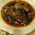 わた雲's cooksnap of when they made 水菜と牛肉の甘辛煮.