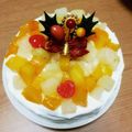 由乃ちん's cooksnap of when they made 1人1個♪簡単クリスマスケーキ.