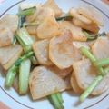 papico_72's cooksnap of when they made 【スピード料理】　かぶの生姜焼き.